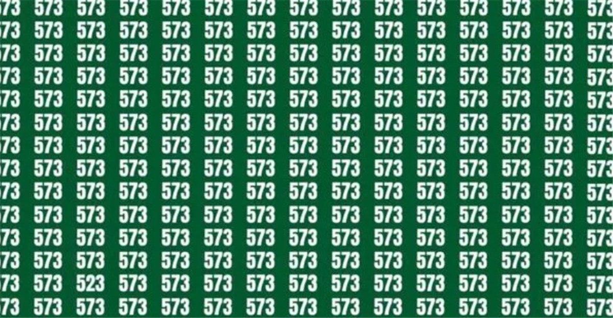 Hitta det extra numret i bilden / Spegelfoto